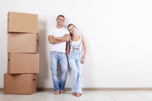 Removal van service helping with a Battersea home move