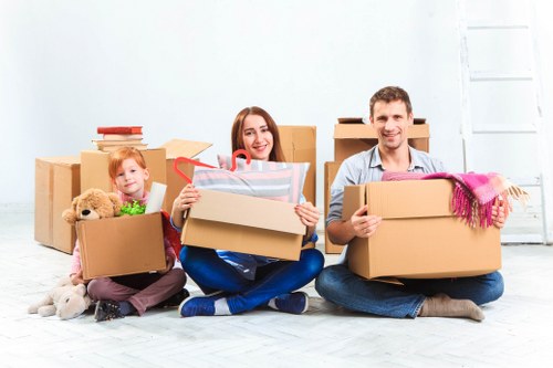 House removal service helping with a family move in Battersea