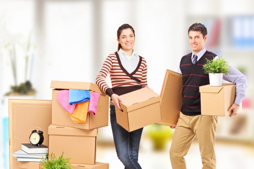Manual handling and lifting safety during a van relocation