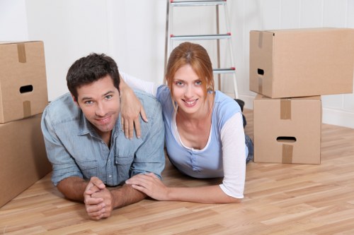 Careful wrapping and labelling of fragile household items