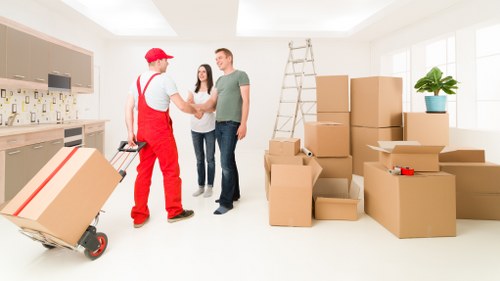 Local moving crew handling belongings during a Battersea removals job